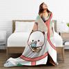 Super Soft Bubu Dudu Bear And Panda Throw Blanket Premium Flannel Fleece Lightweight Bed Blanket Cozy Plush Bedspread All Season