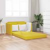 Vidaxl 2-in-1 Floor Sofa, Dark Yellow, 122X204X55 Cm, Velvet