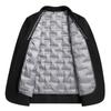 Cappotto in Lana e Nylon Double-sided da Uomo con Imbottitura in Piuma Rimovibile Collo a Revers Giacca Sottile in Lana da Uomo