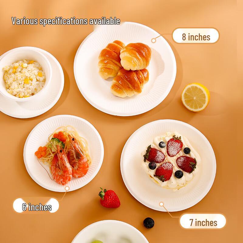 Kamille 6-Zoll Einweg-Pappteller