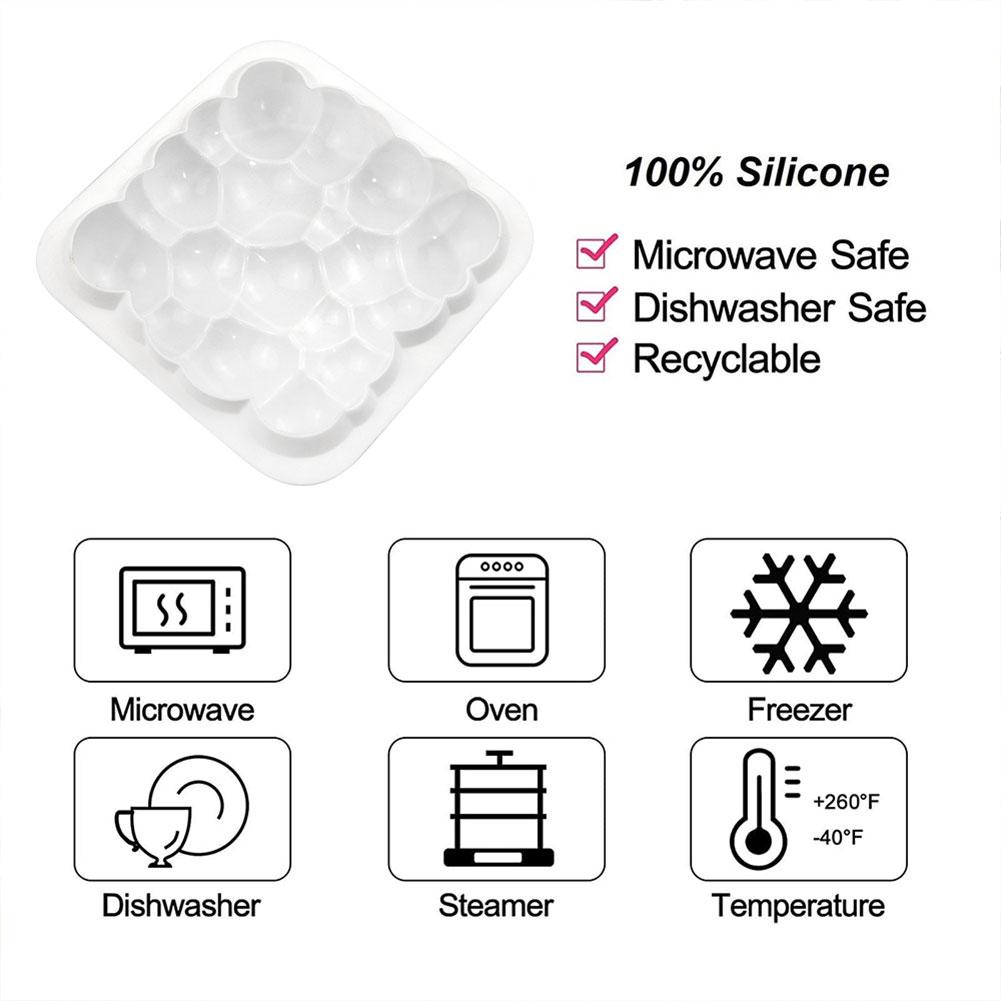 Silicone Cloud Bubble Cake Mold Microwaveable Easy To Demold Fondant Mould Tool