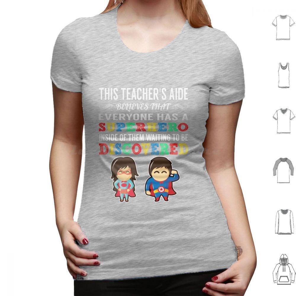 Teachers Aide Superhero T Shirt 6xl Cotton Cool Tee Teachers Aide Uniqueness Welcome Back To School Teacher Mom Teacher Dad