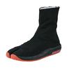 Mountain Easy To Put On and Take Magic Air Cm [Margo] Jikatabi, Festival, Taiko, Climbing, Off, Hook-and-loop Closure, 6-piece Length, Jog, Black,