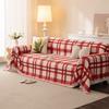 Heavy High Quality Fluffy Soft Plaid Sofa Towel with Tassels for Living Room Couch Cover Slipcover All Seasons Protector Blanket