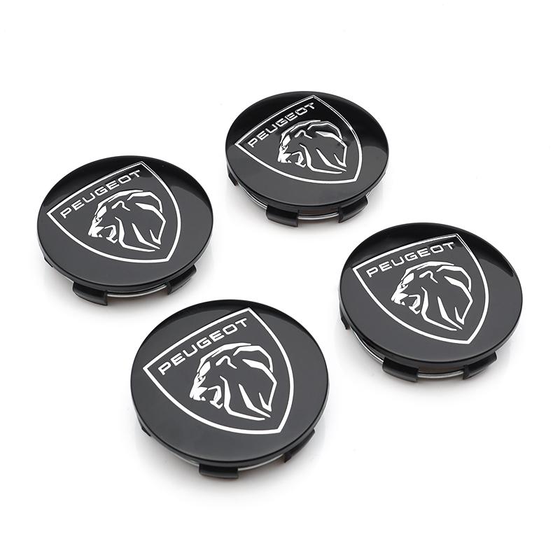 4Pcs Original Car Wheel Center Hub Cap Cover For Peugeot 408 4008 308 3008 Rifter 5008 508 2008 208 301 RCZ 407 108 608 107 206