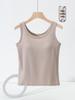 Women's Anti-Light Cotton Camisole: Covers Underarm, Chest Pads, Wear Alone or as Base Layer, Sleeveless Top