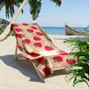 Strawberry and Daisy Pattern Beach Towel Beach towel quick-drying for travel outdoor sports jogging beach and swimming