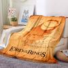 1pc The Lord of the Rings Flannel Throw Blanket Lightweight Soft Warm All Season Blanket for Sofa, Bed, Travel,L1028127