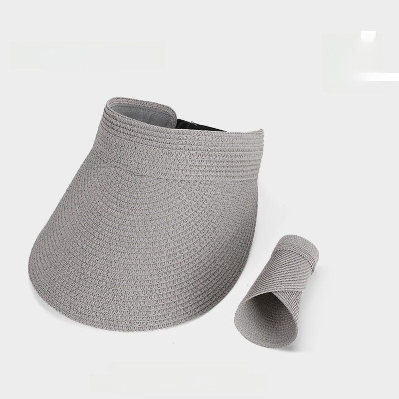 Summer Outdoor Sun Hat With Wide Brim For Women Casual Breathable Straw Hat For Sun Protection