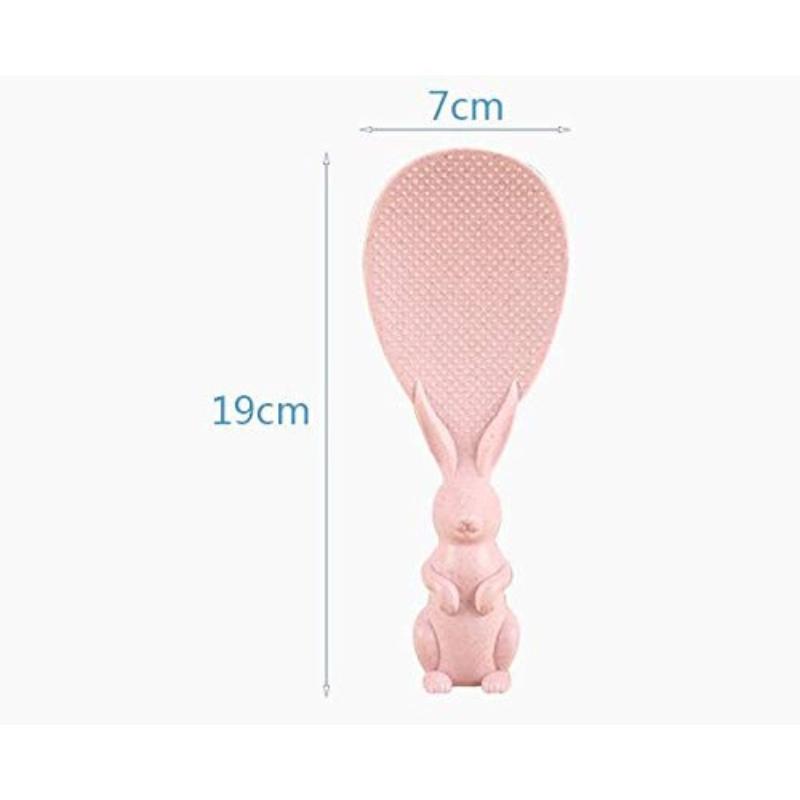 Creative Vertical Rabbit Shape Large Wheat Straw Rice Spoon Non-Stick