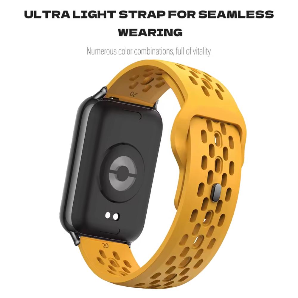 Sport Silikon Ersatzarmband für Xiaomi Mi Band 9 Pro/8 Pro Weiches Atmungsaktives Armband für Redmi Watch 6/5/4 Armband Correa