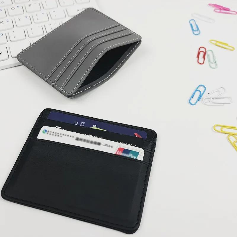 High-Capacity Leather Card Holder with Multiple Slots for Women