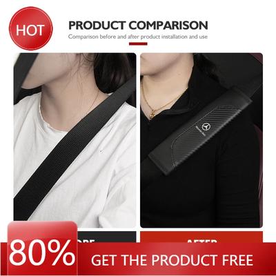 Car Leather Safety Seat Belt Shoulder Cover Protection Accessories For Mercedes Benz AMG A C E S G Class W201 W210 W108 W204
