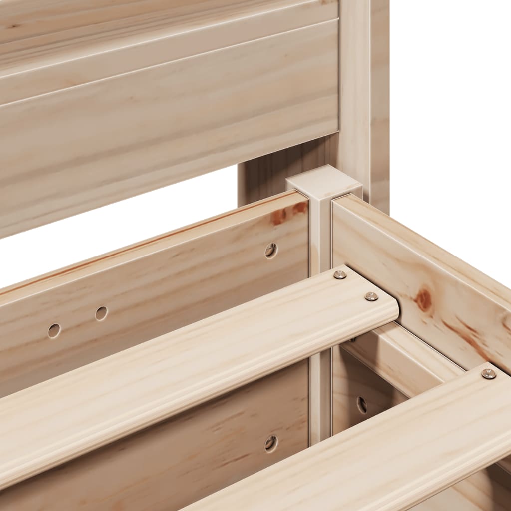 Solid Wood Bed without Mattress 150 x 200 cm Pine Wood