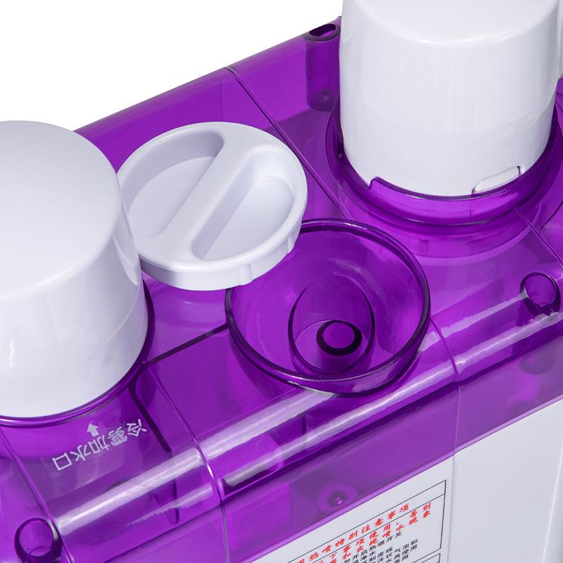 Doppelrohr Gesichtsbedampfer & Feuchtigkeitsspender: Kalt-/Heißnebel Sauerstoffinjektor für die häusliche Schönheitspflege.