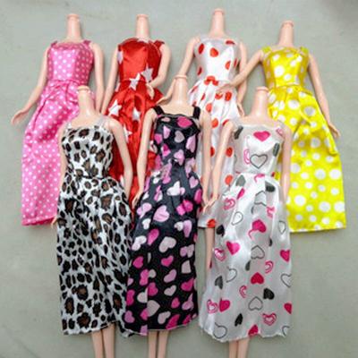 7pcs/set Outfits Clothes For Barbie Doll Dress for 1/6 BJD Doll Clothes for 1:6 Dollhouse Accessories Toys Best Gifts for Girls