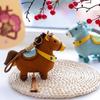 Cartoon Style Zodiac Pony Plush Doll Realistic Horse Plush Pendants  Home Office Decor
