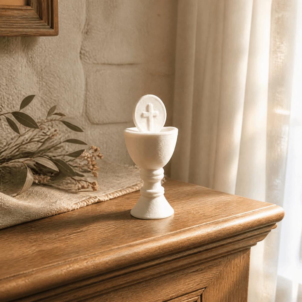 3D Printed Holy Grail Figurine Realistic Table Ornament Collectible Desktop Art Home Decor