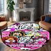 Customizable Monster High Draculaura1 Round Non-Slip Carpet - Ideal for Garden, Picnic, Office, Perfect for Decoration, Suitable For All Seasons