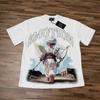 E8111 T-shirt Estiva Uomo e Donna con Stampa "EMOTIONS NEVER DIE", Maglietta Streetwear Grafica con Lettere Gotica