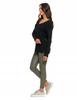 Thin Women's Classic Knitted Sweater with Long Sleeves MORAJ XL black