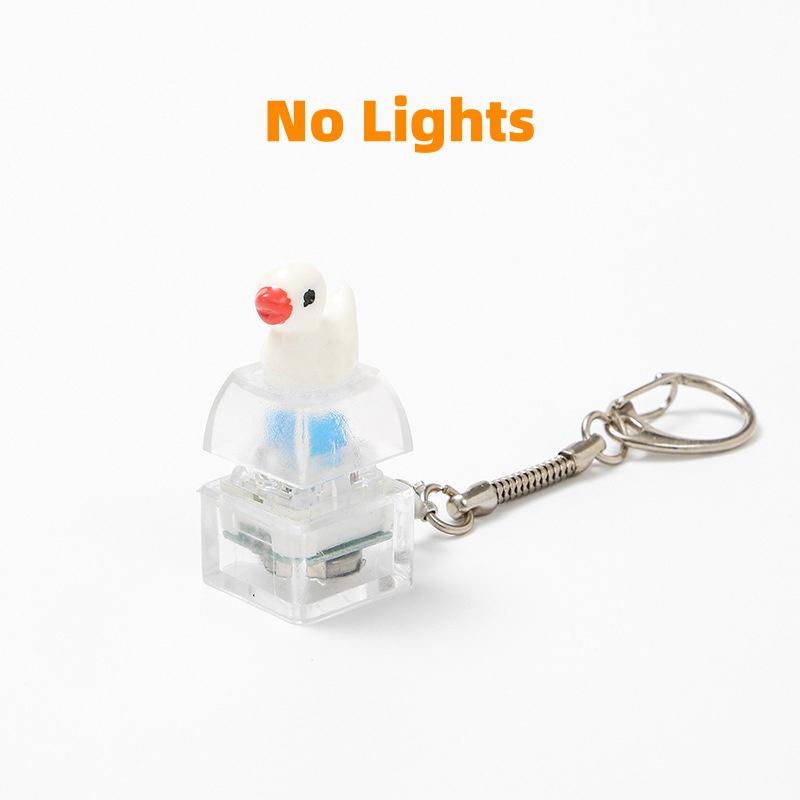 Cute Cartoon Animal Light Up Keychain Press Activated Led Adorable Design Ideal For Backpack Decor Kids Party Gifts