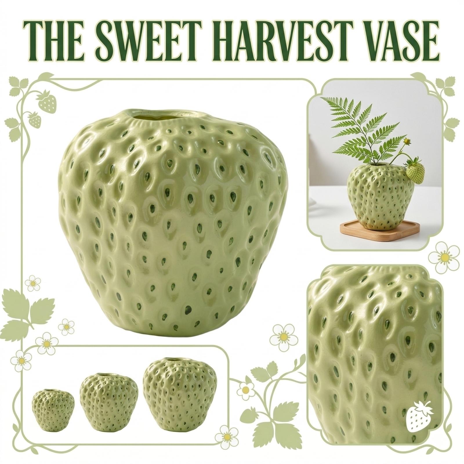 

Resin Material Cute Strawberry Shaped Vase one size зелёный