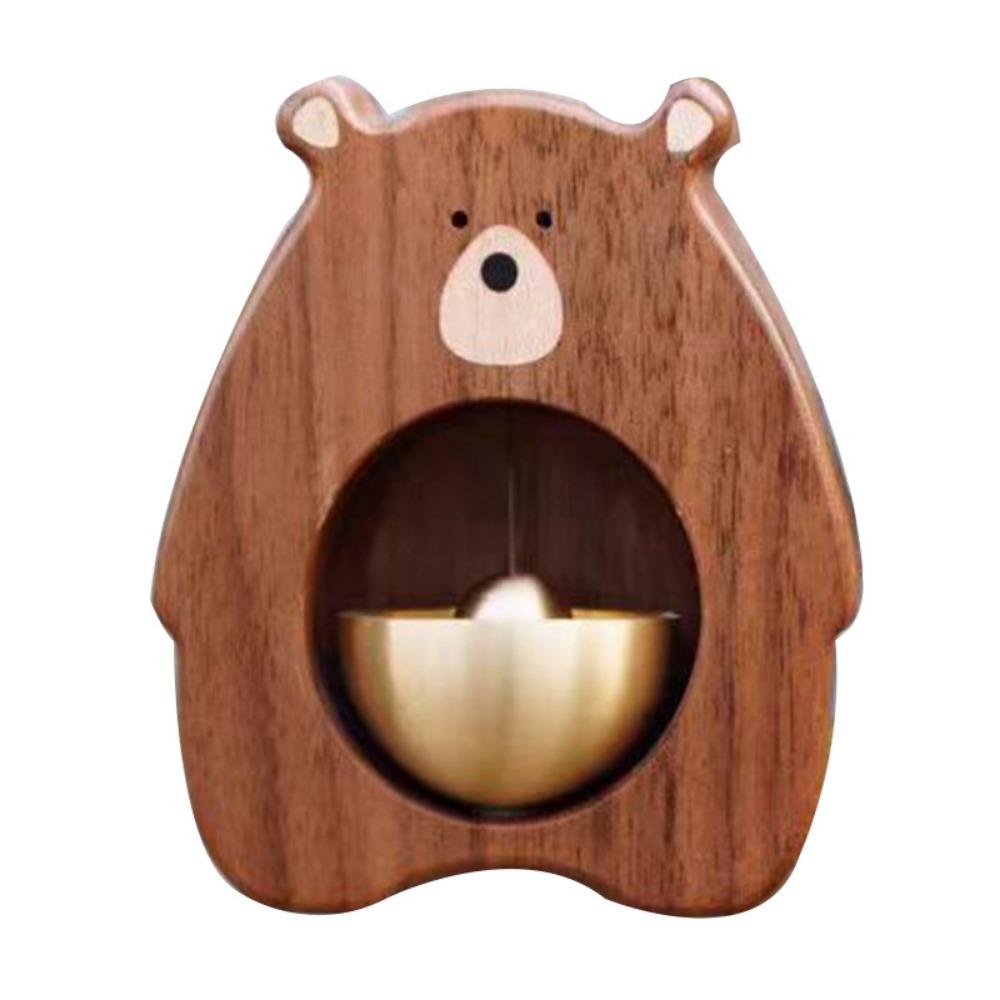 Wooden Creative Door Bell Decor Housewarming Gift Japanese Korean Style Magnetic Wind Chime Hanging Ornament for Entryway