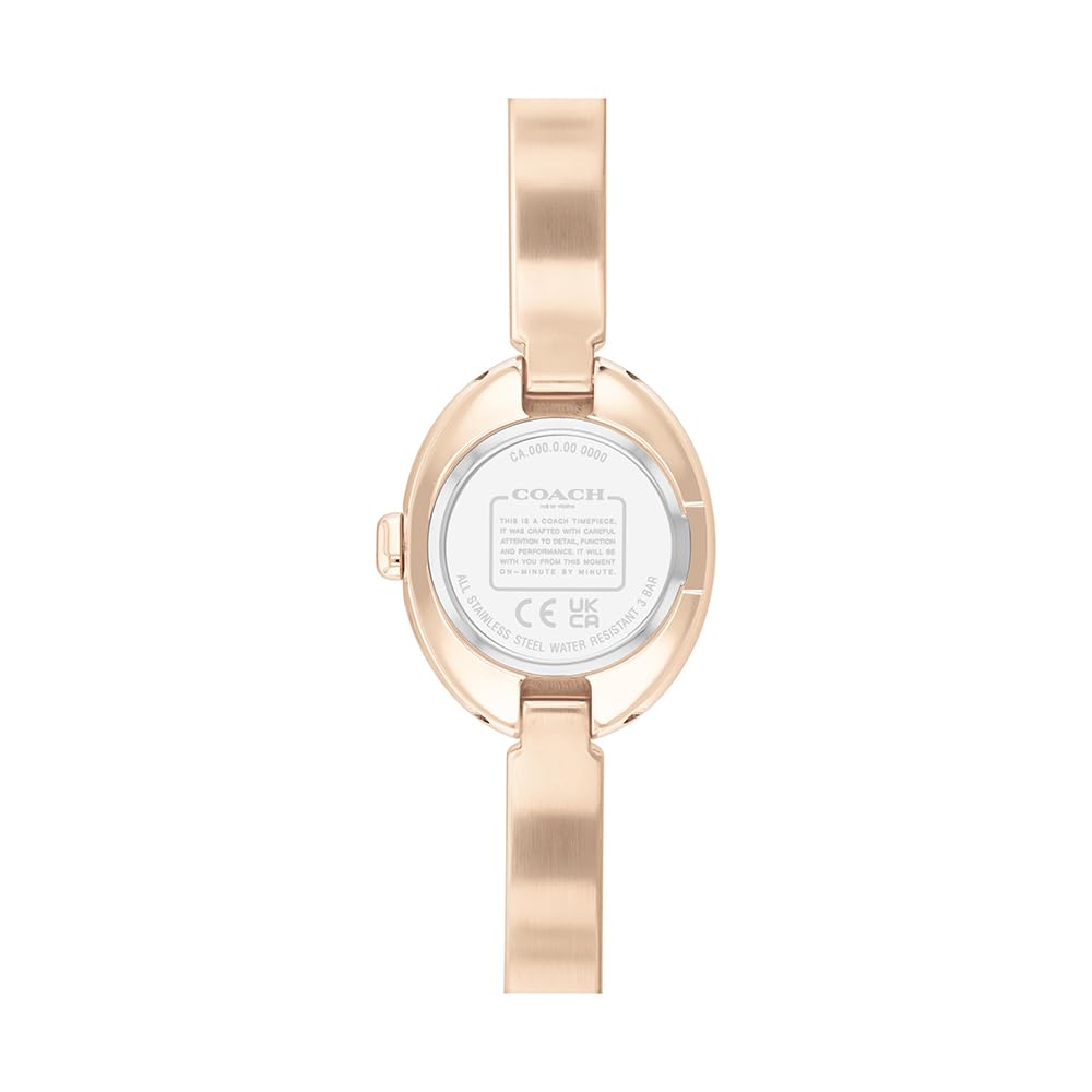 COACH SAMMY Pink Dial Stainless Steel Band 14504486