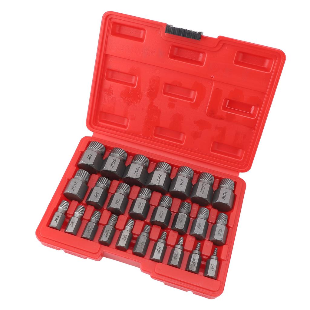 25 Pieces Screw Extractors Hex Shank   Screw Remover Tool for Damaged Broken Stripped Screws  s