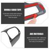 Carbon Fiber Style Steering Wheel Panel Cover Trim Sticker For Ford Mustang 2015- Car Interior Accessories