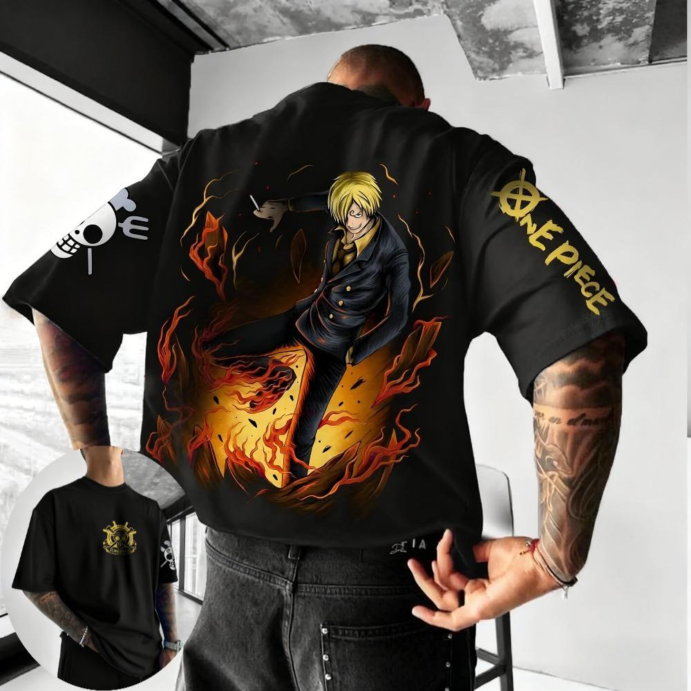

Men s T-shirt Vinsmoke Sanji Summer Anime T-shirt 2XS