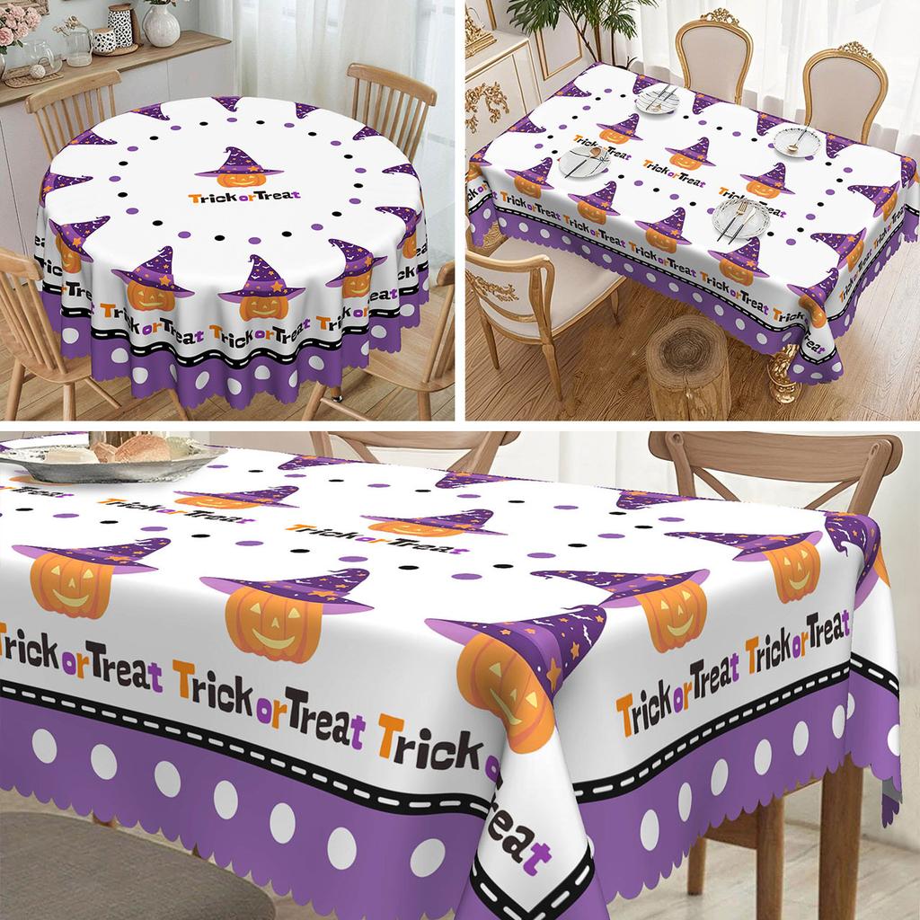 1 Black And White Bat Tablecloth, Easy To Clean, Perfect For Home And Kitchen Decor, Festive Table Decor