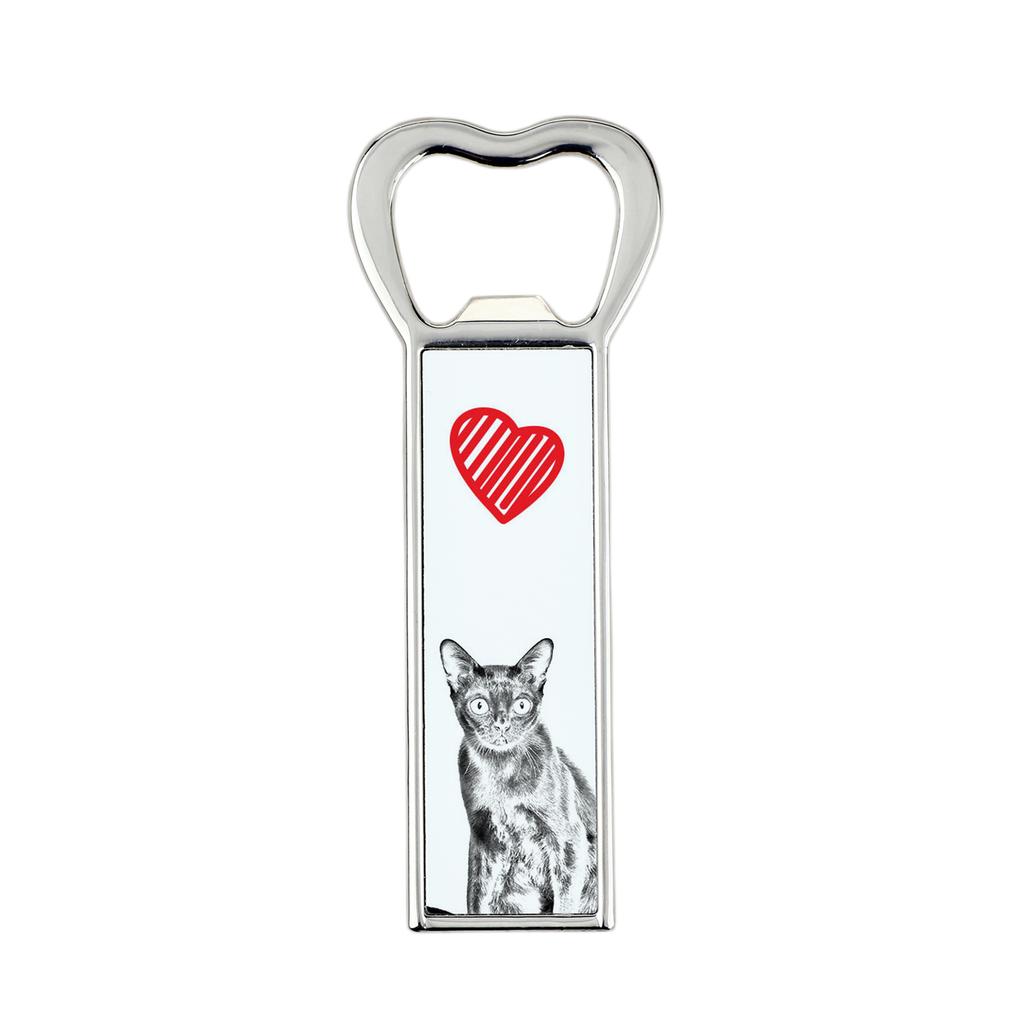 Bombay – Bottle opener with a cat, personalized fridge opener | Art-Dog
