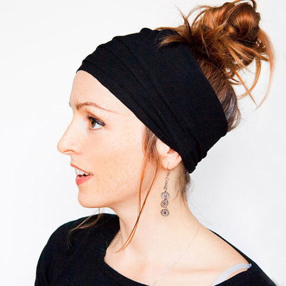 Damen Haarband Stirnband Bohemian Sport Yoga Bandage Elastisch Mädchen Breites Stirnband Print Breites Kopfband Kopfschmuck Haarband Damen
