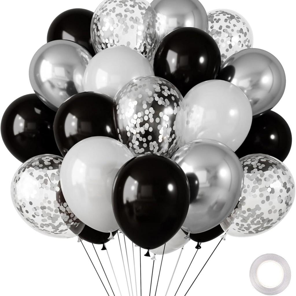 30-Piece Colorful Metal Sequin Balloon Set for Party Decorations