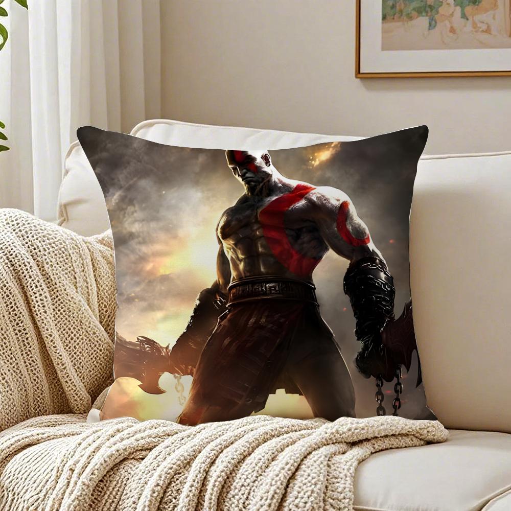 Game Mythological GGod of WWar Cushion Cover Pillowcase Antidustmite Living Room Sofa Decor Cushion Room