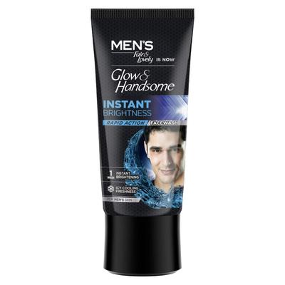 Glow & Handsome Sofortige Strahlkraft Schnelle Wirkung Gesichtsreiniger für Männer 50g Sanfte Reinigung Kühle Erfrischung Tägliche Hautpflege Packung