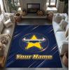 North Queensland Cowboys Crystal Velvet Rug, Custom Name Text Personalized Non‑Slip Floor Mat for Home Decor Gift