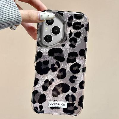 Retro Black Leopard Phone Case for Honor 400 200 90 Smart Pro Magic7 6 5 70 Lite X9a X9c X9b X8b X8a X8c X7c X7b X6c X6 Cover