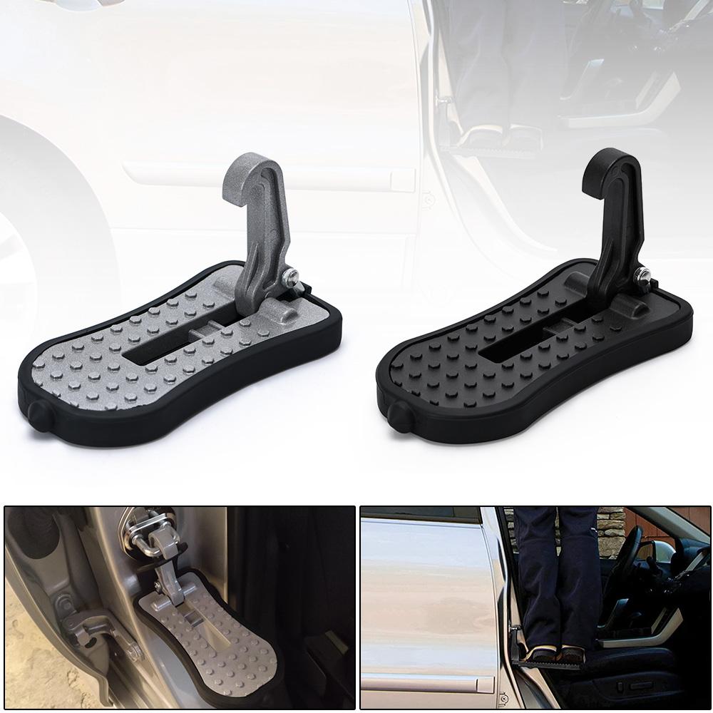 Buy Foldable Car Door Step Rack Auxiliary Roof Pedal Ladder Foot Pegs ...