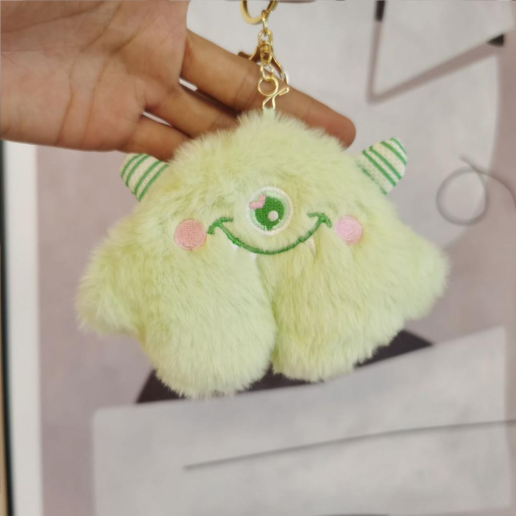 Adorable Monster Plush Keychain Cute Big-eyed Coin Purse Doll Bag Charm Wholesale
