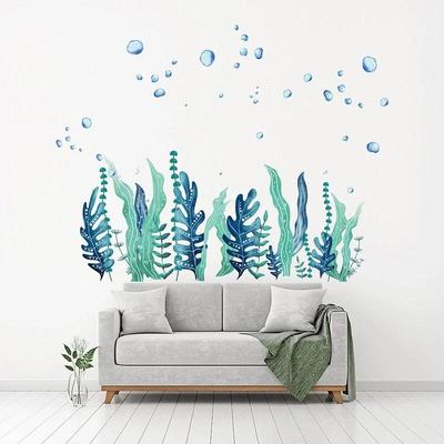 1 PZ Adesivi Murali Creativi Nuovi Alghe Bolle per Soggiorno Camera da Letto Camera dei Bambini Bagno Decalcomanie da Parete Decorazione Pittura