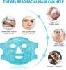 FEDDE Cold Face Eye Mask, Ice Pack Reduce Face Puff, Dark Circles, Gel Beads Hot Heat Cold Compress Pack, Face Spa for Woman Sleeping, Pressure,