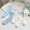 Summer Lace Breathable Cotton Mid-Calf Ballet Socks - Korean Style