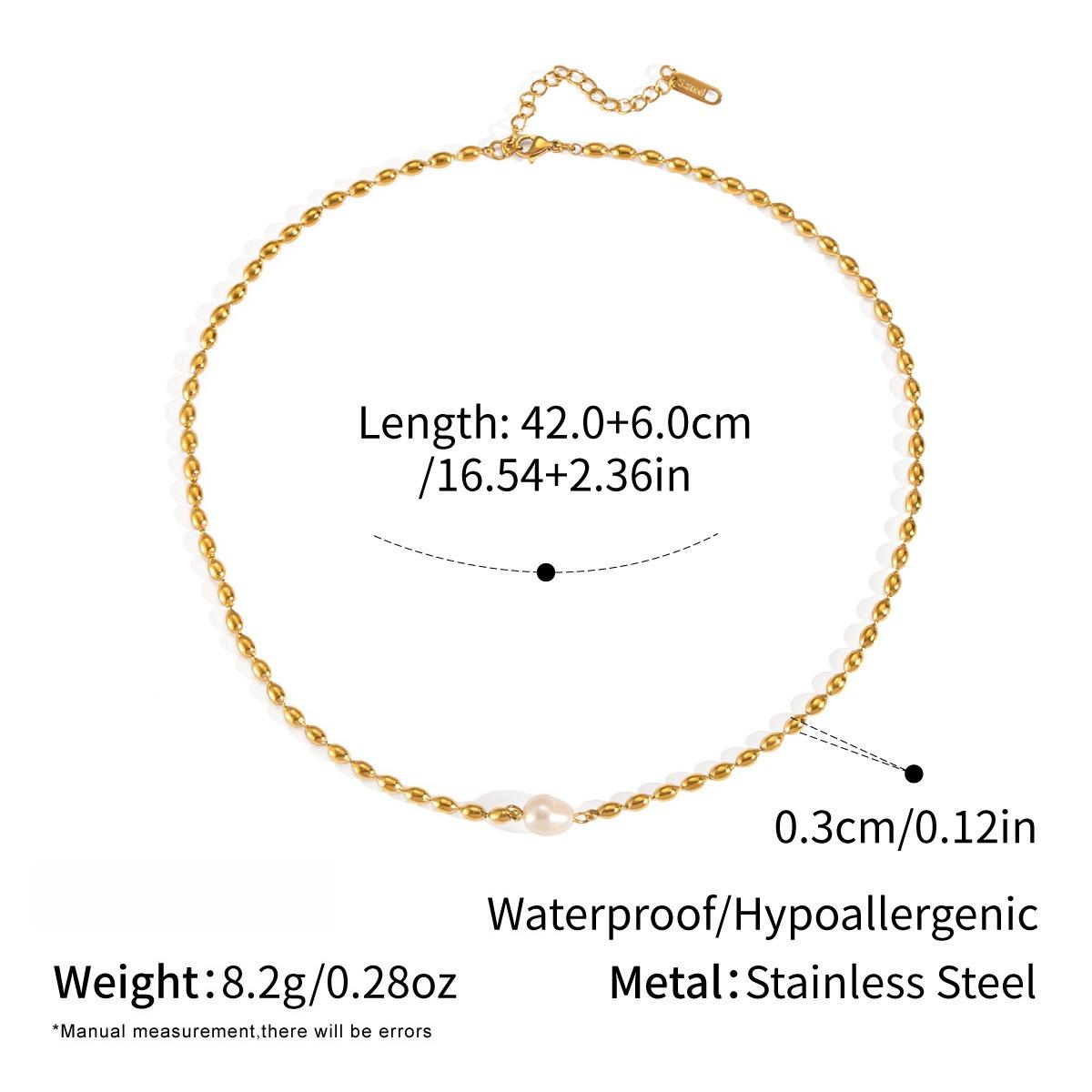 Yori Уникальное Натуральное Пресноводное Жемчужное Барочное Ожерелье Высококачественная Нержавеющая Сталь Шарм Шикарный Ожерелье Ювелирные Аксессуары