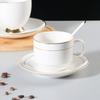 Ceramic coffee cup set Small luxury Phnom Penh ceramic milk tea cup Hotel coffee cup