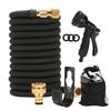 Extendable Garden Hose 15 M - Leak-proof Flexible, 8-spray Nozzle, Metal Connectors