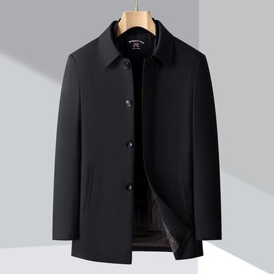 Herren Winterjacke aus Baumwollmischung mit herausnehmbarem Futter - Lässig, Dick und Warm für Väter mittleren Alters