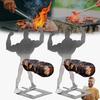 Hot Dog Stand Portable Stainless Steel Muscle Man Hot Dog Holder for Grilling Sausages Corn BBQ Accessories Dishwasher Safe Reusable Barbecue Camping
